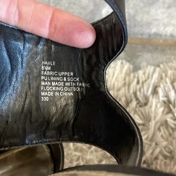 Steve Madden Haile Heeled Gold Studded Sandals 8.5 - Picture 7 of 9